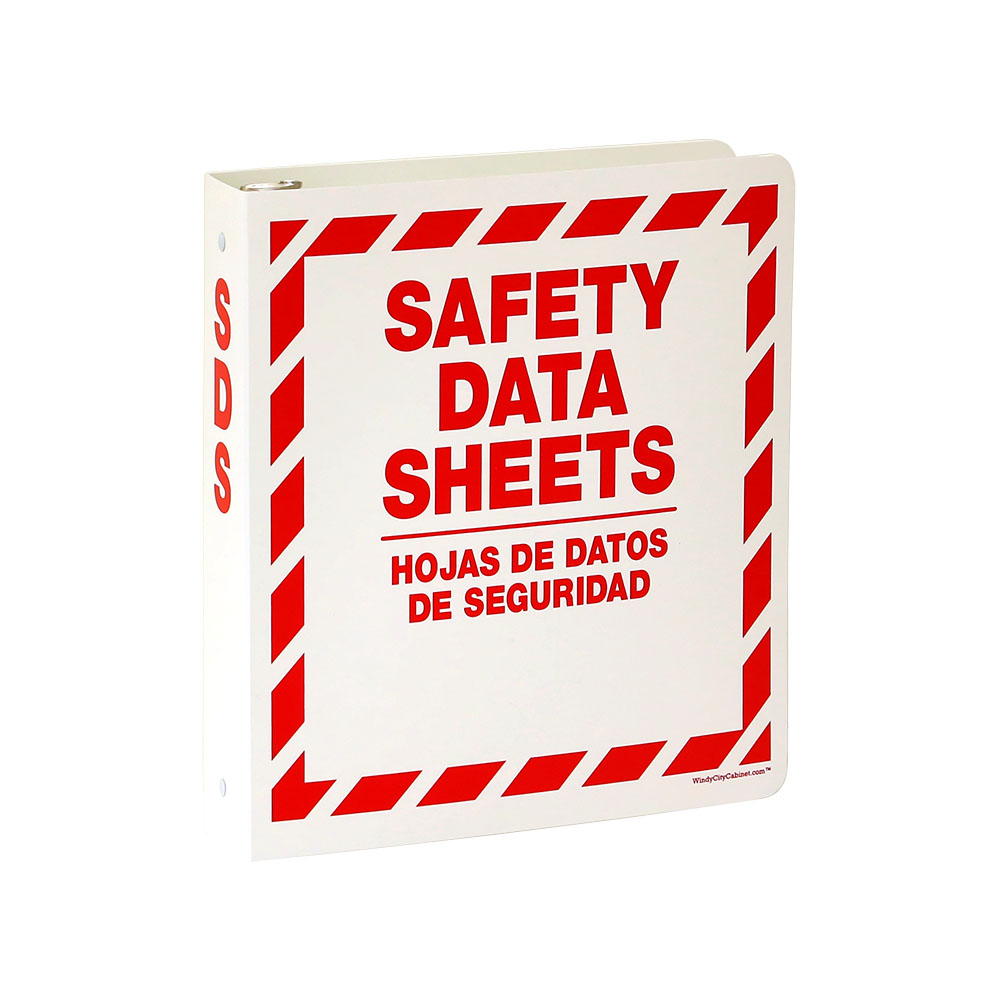 safety data sheets (sds) 3 ring binder – windy city cabinet